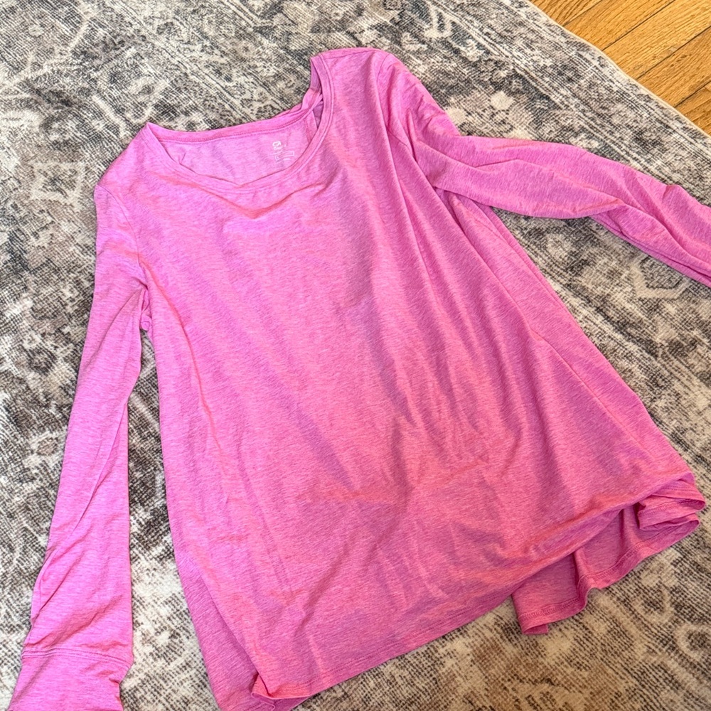 GAP Vibrant Pink Long Sleeve Tee
